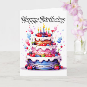 Happy Yummy Cake Day Card