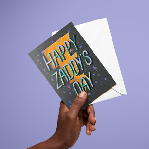 Happy Zaddy's Day Letterpress Thank You Card