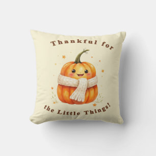 Happy Zucchini "Thankful" Square Pillow