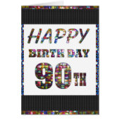 happybirthday happy birthday greeting 90 90th (Front)