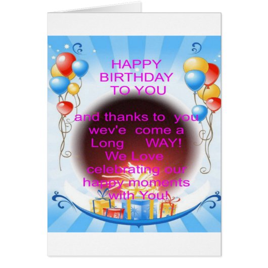 HappyBirthday To you (Front)