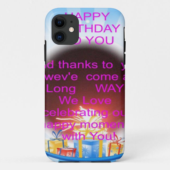 HappyBirthday To you Case-Mate iPhone Case (Back)