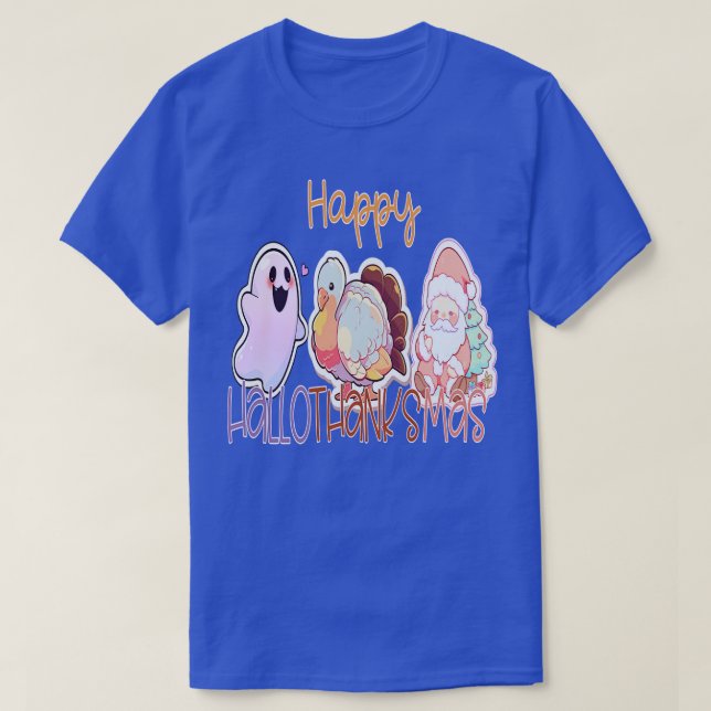 happyhallothanksmas 27 T-Shirt (Design Front)
