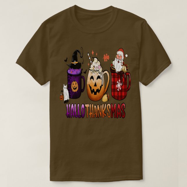 happyhallothanksmas 6 T-Shirt (Design Front)