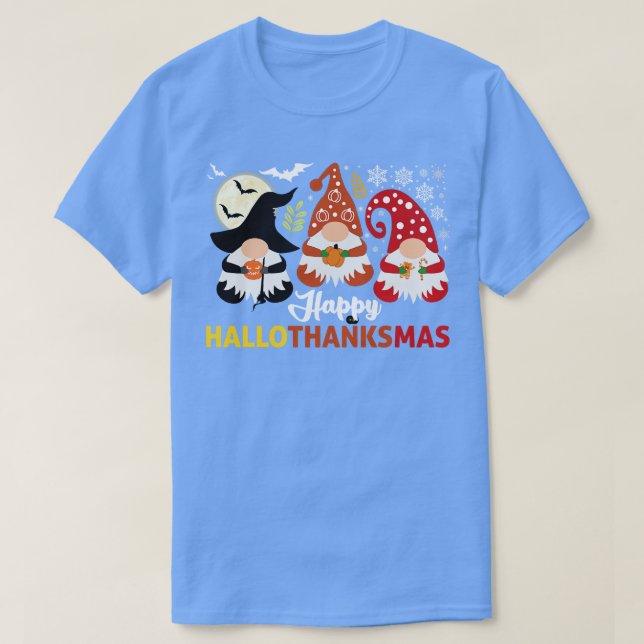 happyhallothanksmas 7 T-Shirt (Design Front)