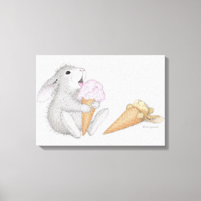 HappyHoppers® Wrapped Canvas Print (Front)