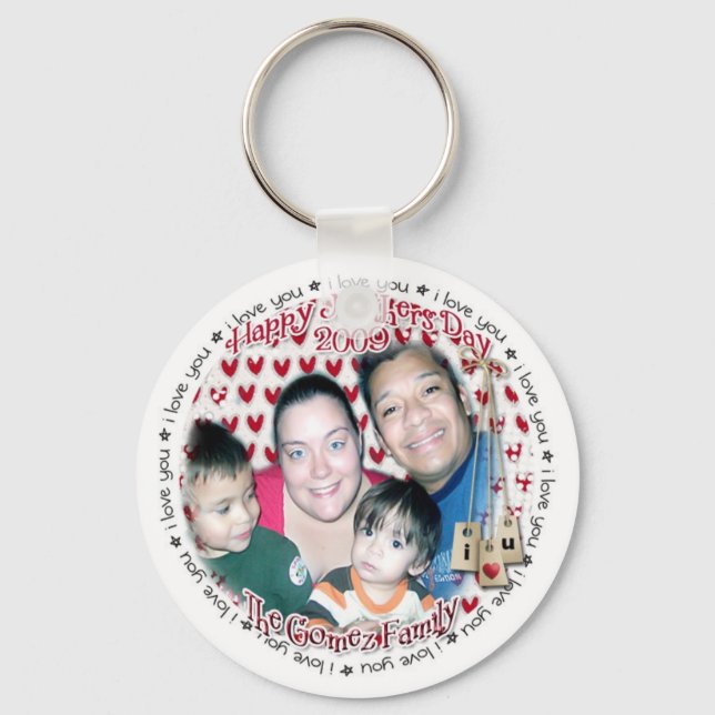 happyMday09 Keychain (Front)