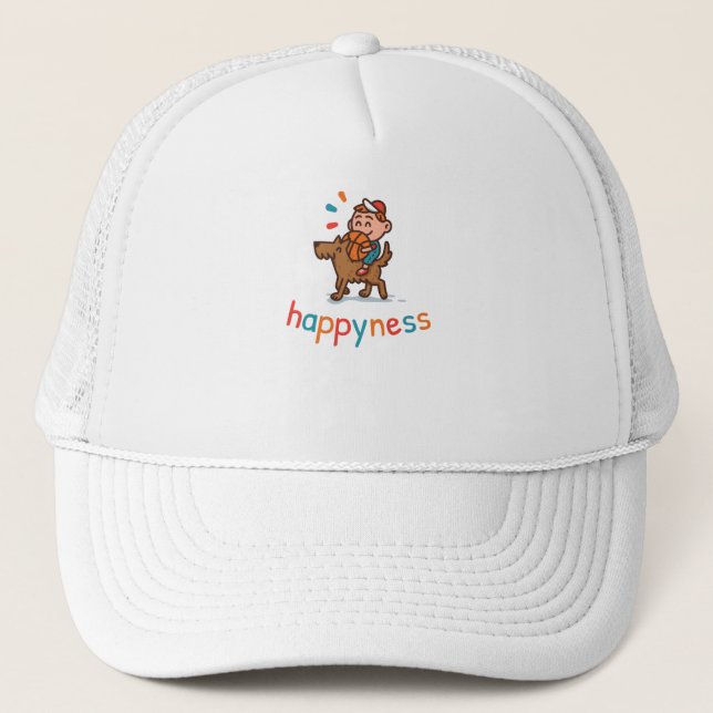 Happyness Trucker Hat (Front)