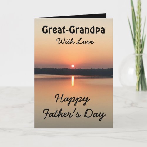 Happys Day Great_Grandpa With Love Card