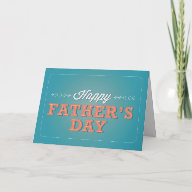 Happy's Day - Teal Card (Front)