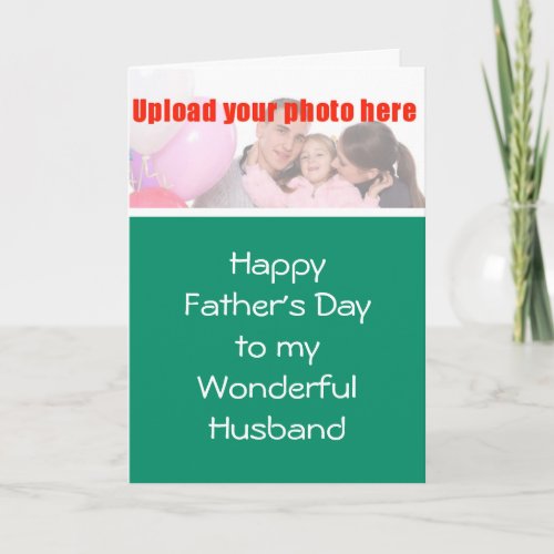 Happys Day to Husband from Wife add photo Card