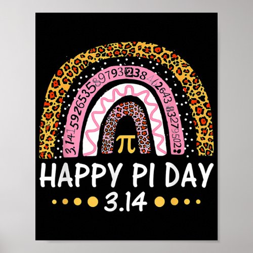 Happys Pi Day Mathematic Math Teacher Gift Poster
