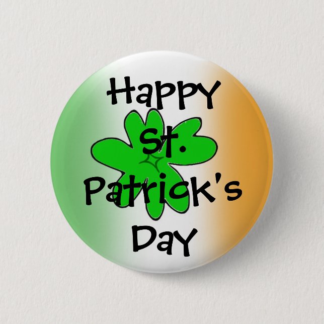 HappySt. Patrick'sDay Button (Front)