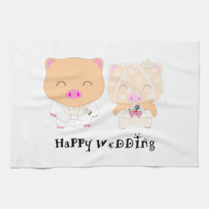 HappyWedding Kitchen Towel