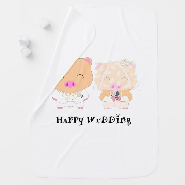 HappyWedding Stroller Blanket (In Situ)