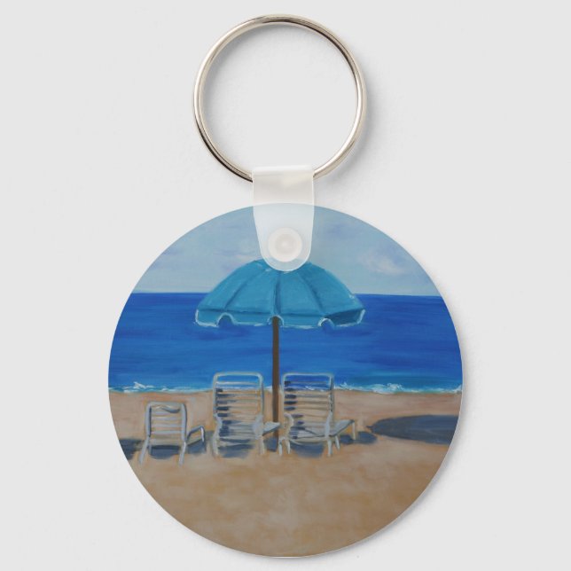 Hapuna Beach Hawaii Keychain (Front)