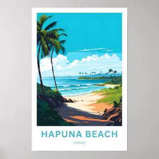Hapuna Beach Hawaii Travel Print