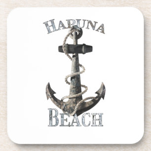 Hapuna Beach Hawaii Vacation Nautical Anchor Beverage Coaster