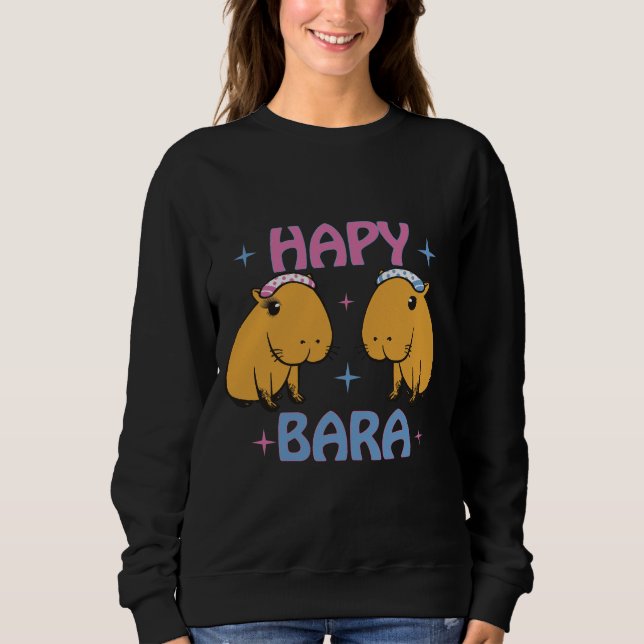 Hapybara - Funny capybara  Sweatshirt (Front)