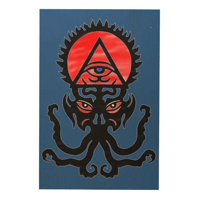 HAPZABAH Psychic Sight Prophet Wood Wall Decor (Front)