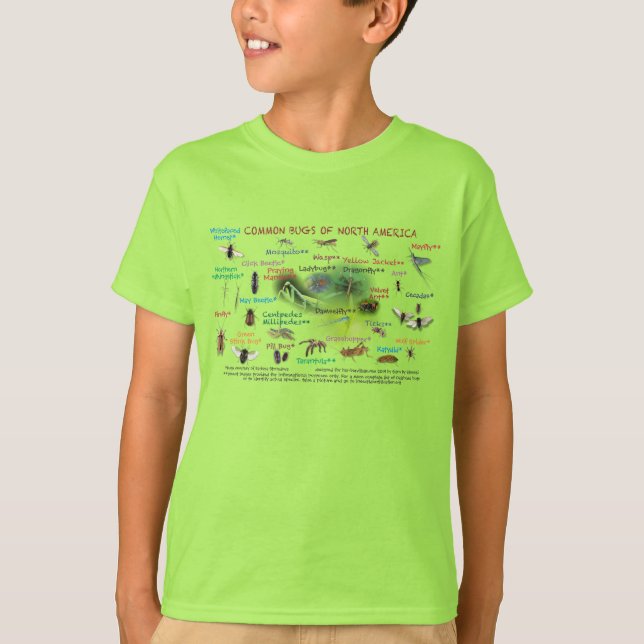 Har-Ber Village Common Bugs T-shirt youth (Front)
