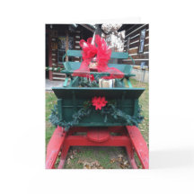 Har-Ber Village sleigh 2014c Greeting Card