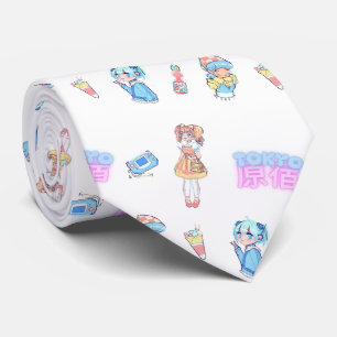 Harajuku Anime Girl Neck Tie