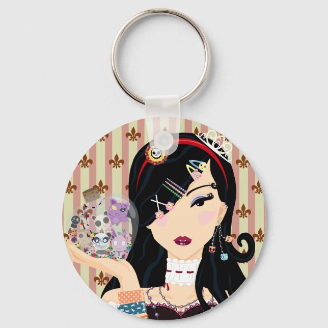 Harajuku Girl Mayumi Keychain (Front)