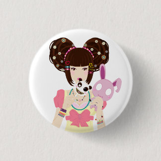 Harajuku Girl Yuriko Pinback Button