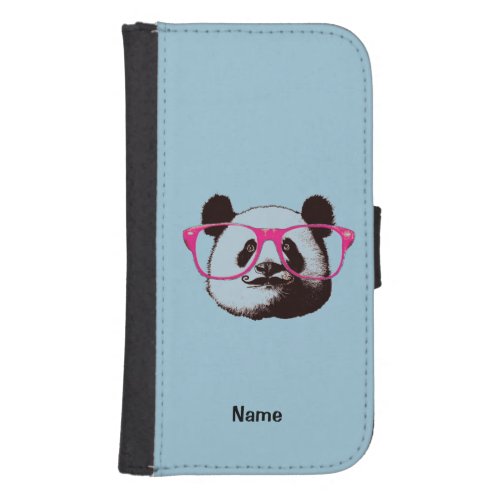 Harajuku Pandas fashion Cute Panda Wallet Phone Case For Samsung Galaxy S4