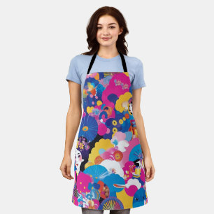 Harajuku pattern apron