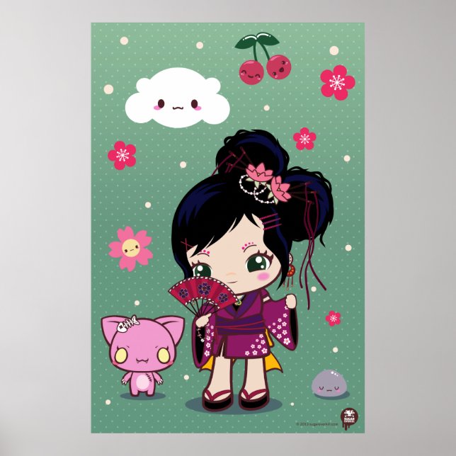 Harajuku Wamono Girl Ayaka Poster (Front)