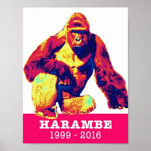 Harambe Tribute Poster (Front)