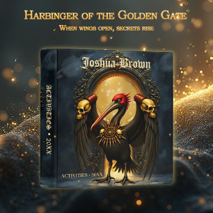 Harbinger of the Golden Gate The Nocturnal Pelican 3 Ring Binder