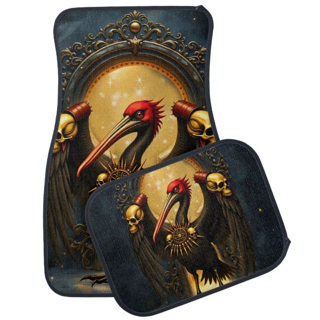 Harbinger of the Golden Gate The Nocturnal Pelican Car Floor Mat (Set)