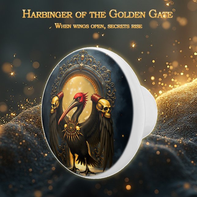 Harbinger of the Golden Gate The Nocturnal Pelican Ceramic Knob (Creator Uploaded)