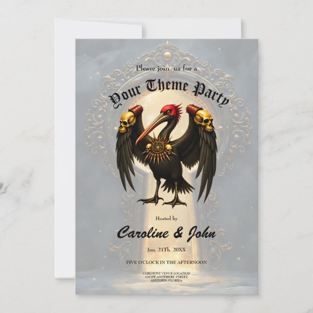 Harbinger of the Golden Gate The Nocturnal Pelican Invitation (Front)