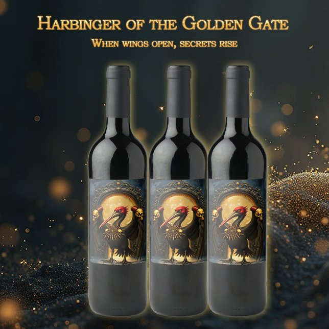 Harbinger of the Golden Gate The Nocturnal Pelican Wine Label (Creator Uploaded)