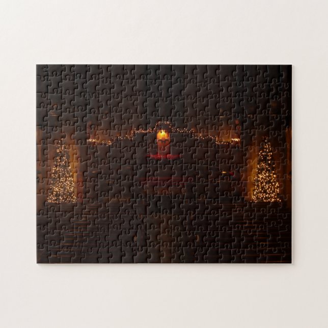 Harbison Chapel at Christmas Grove City College Jigsaw Puzzle (Horizontal)