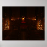 Harbison Chapel at Christmas Grove City College Poster
