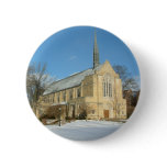 Harbison Chapel in Winter at Grove City College Button