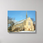 Harbison Chapel in Winter at Grove City College Canvas Print