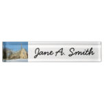 Harbison Chapel in Winter at Grove City College Desk Name Plate