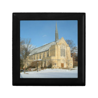 Harbison Chapel in Winter at Grove City College Jewelry Box