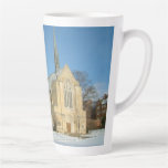 Harbison Chapel in Winter at Grove City College Latte Mug