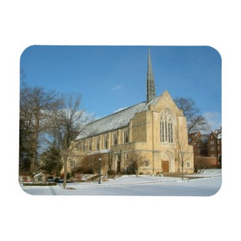 Harbison Chapel In Winter At Grove City College Magnet by mlewallpapers at Zazzle