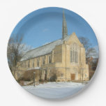 Harbison Chapel in Winter at Grove City College Paper Plate