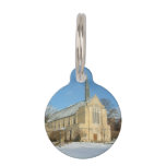 Harbison Chapel in Winter at Grove City College Pet ID Tag