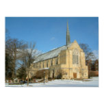 Harbison Chapel in Winter at Grove City College Poster