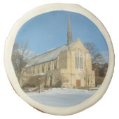 Harbison Chapel in Winter at Grove City College Sugar Cookie (Front)